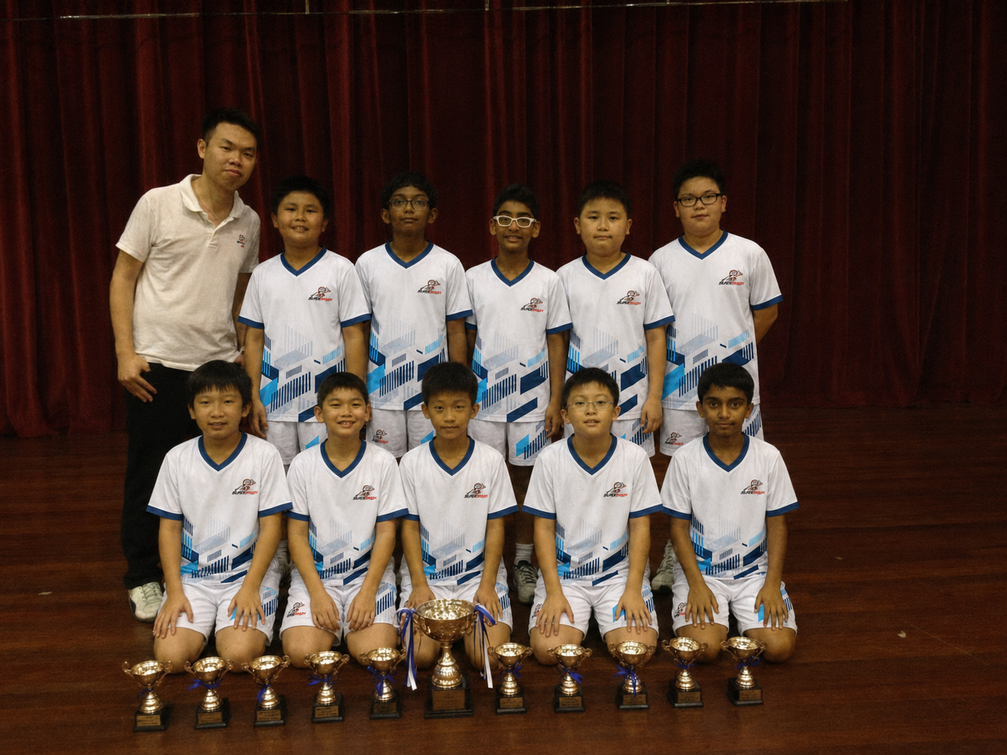 Young badminton champions